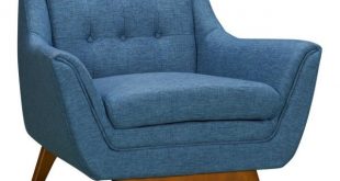 Armen Living Janson Blue Fabric Sofa Chair-LCJO1BLUE - The Home Dep