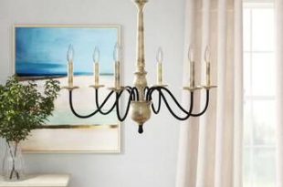 Bouchette 6 - Light Candle Style Classic / Traditional Chandelier .