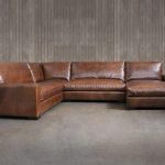 Braxton Leather "L" Sectional Sofa with Chaise :: Leather.