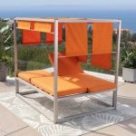 Bungalow Rose Brennon Cube Patio Daybed with Cushions | Wayfair .
