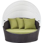 Sol 72 Outdoor™ Brentwood Canopy Patio Daybed with Cushions .
