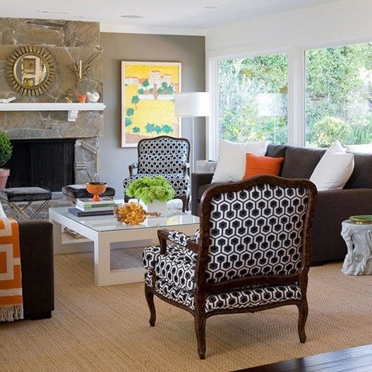 Five Ways to Decorate with a Brown Sofa . Add accent chairs that .