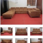 Mood of Wood 'C' shaped sofa set – Furniture Showroom In Gandhinag