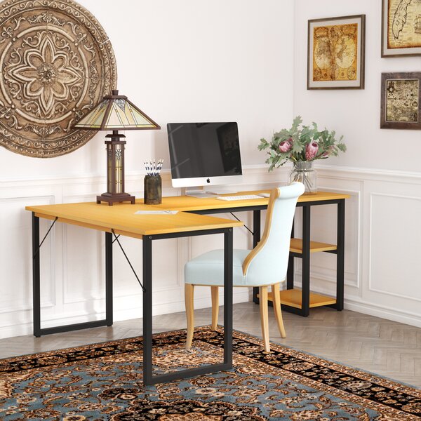 Symple Stuff Caine Office L Shaped Credenza desk & Reviews | Wayfa