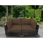 Camak Patio Loveseat with Cushions Rosecliff Heights Cushion Color .