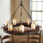 Wrought Iron Candle Chandelier - Ideas on Fot