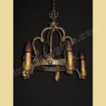 Revival chandelier | vintage cast iron lighting | craftsman lig