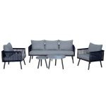 Shop Courtyard Casual Spring Valley 5 Piece Set with 1 Sofa, 2 .