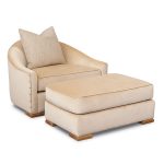 Dupre Lafon Chair and Ottoman - Lounge Chairs, Ottomans, Benches .