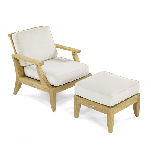 Laguna Teak Lounge Chair and Ottoman | Westminster Te