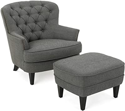 Amazon.com: Christopher Knight Home Tafton Fabric Club Chair and .