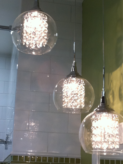 This fixture is awesome!! | Bathroom pendant lighting, Tub .
