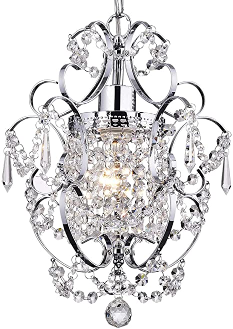 Riomasee Mini Chandelier Chrome Crystal Chandeliers Lighting 1 .