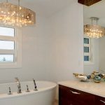 Add A Touch Of Glamor To Your Master Bath with a Bathroom Chandeli