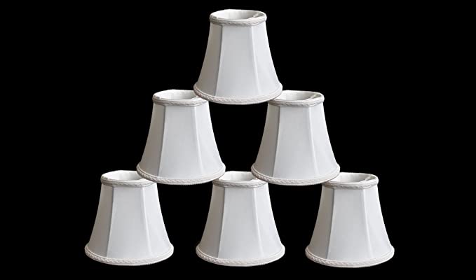 Urbanest Set of 6 Chandelier Mini Lamp Shade 5-inch, Bell, Clip On .