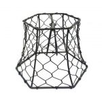 Chicken Wire Lampshade Clip On Small Black Hex Wire Lamp Shade .
