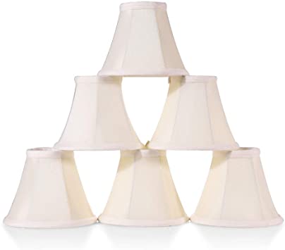 Wellmet Chandelier Shades, ONLY for Candle Bulbs, Clip-on Fitter .