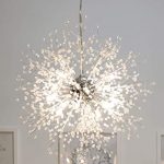 GDNS Chandeliers Firework LED Light Stainless Steel Crystal .