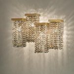 Skyline Large smoked crystal wall light | Masiero | Murano and .