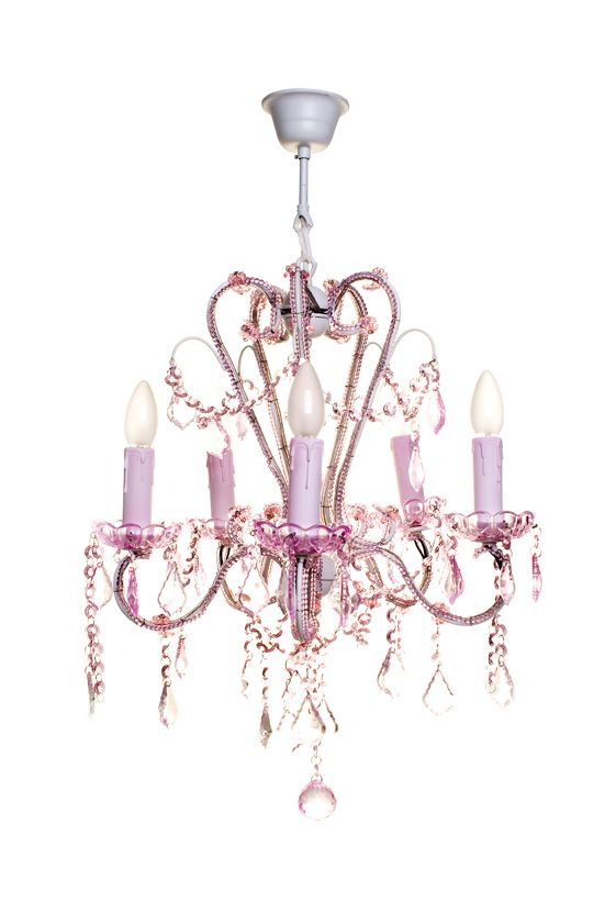 Pink Chandelier | Pink chandelier, Baby girl room, Pink gi
