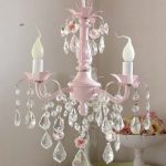 Pink chandelier - I can't wait to put this in my next baby room .