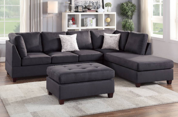 3PCS Sectional (Ottoman Included) - color optio