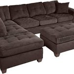 Amazon.com: Homelegance Fabric Sectional Sofa and Ottoman Set .