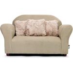 Amazon.com : Keet Plush Childrens Sofa with Accent Pillows, Khaki .