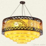 LLFA Free Of Freight Modern Chinese Chandelier Solid Wood Living .
