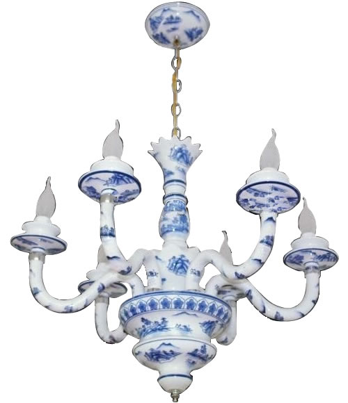 Blue and White Porcelain Chinoiserie Chandeliers | my design