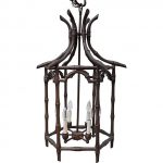 Faux-Bamboo Chinoiserie Chandelier | Faux bamboo, Chandelier .