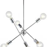 Amazon.com: BONLICHT Modern Sputnik Chandelier 6 Lights Chrome Mid .