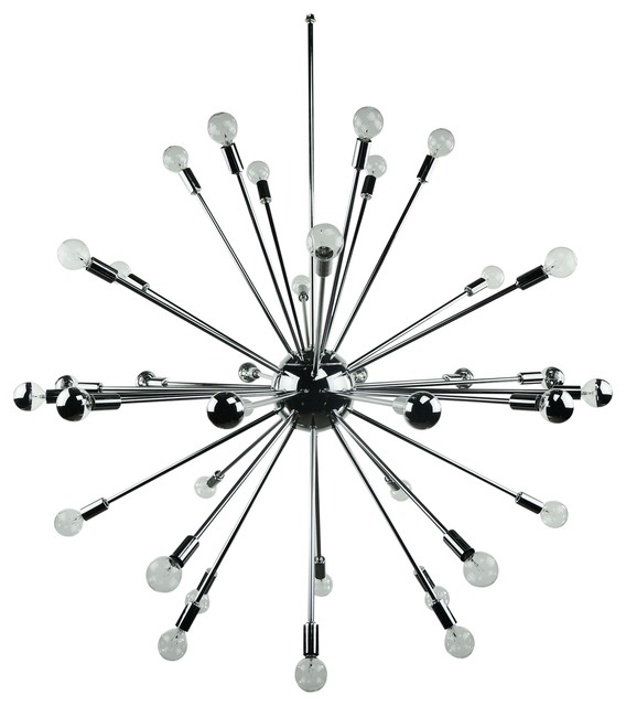 Sputnik Chandelier Chrome - Midcentury - Chandeliers - by Modern .