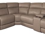 Houston Modern Leather Match Power Sectional Sofa with Power .