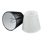 12cm Modern black white Chandelier lampshade, Pull line Fabric .