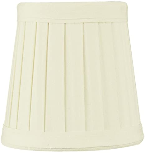 3x4x4 Crisp Linen Pleated Clip-on Candelabra Lampshade - Perfect .
