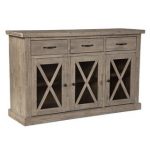 Discover Deals on Colborne 58" Wide 3 Drawer Acacia Wood Sideboard .