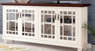 Rosecliff Heights Colefax Solid Wood TV Stand for TVs up to 78 .