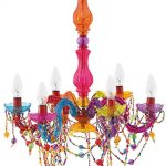 Gypsy Chandelier Pendant Ceiling Light - Multi Coloured Large .