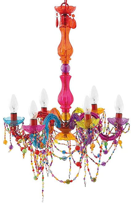 Gypsy Chandelier Pendant Ceiling Light - Multi Coloured Large .