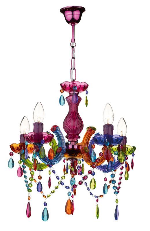 Coloured Glass Chandelier