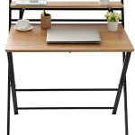 Amazon.com: Small Folding Desk Computer Desk for Small Space Home .