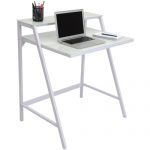 Lumisource 2 Tier Computer Desk White - Office Dep