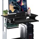 Amazon.com : Computer Desk w/ Printer Shelf Stand Rolling Laptop .