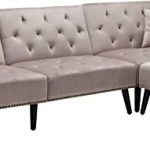 Amazon.com: HOMEFUN Sectional Sleeper Sofa Bed, Convertible .