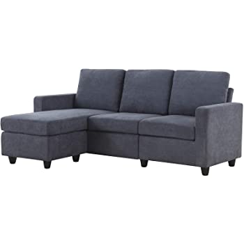 Amazon.com: HONBAY Convertible Sectional Sofa Couch, L-Shaped .