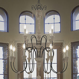 Corneau 12 - Light Candle Style Classic / Traditional Chandelier .