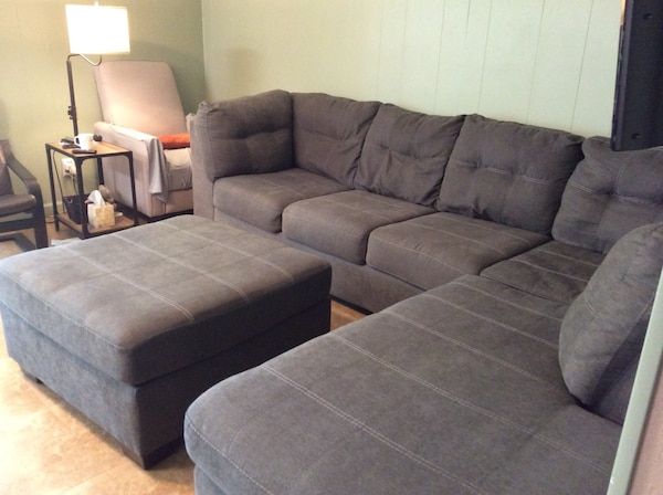 Sectional Couches With Large Ottoman in 2020 | Large ottoman .