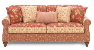 Craftmaster Carolines Cottage Country Red Loveseat | Country sofas .