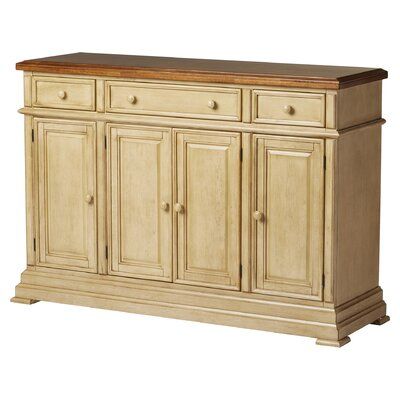 Three Posts Courtdale Sideboard | Solid wood dining table .